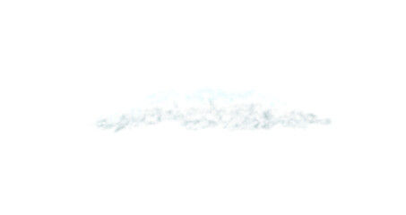 Realistic transparent white cloud, isolated. Fog, smoog. White steam flow, mist. Png illustration
