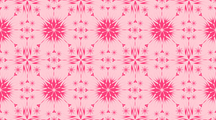 Vector pattern design, seamless fabric wallpaper.