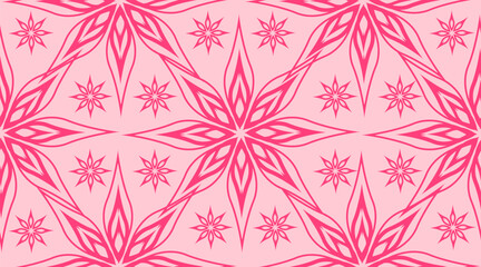 Vector pattern design, seamless fabric wallpaper.