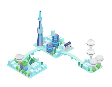 FutureCity_Three-Islands