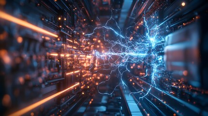 electric lighting, abstract electrical background