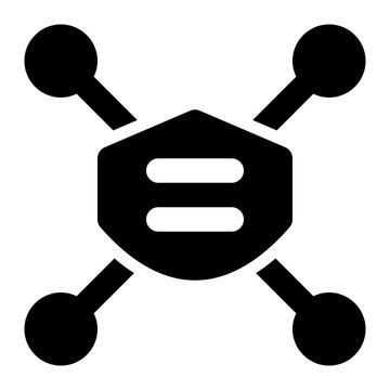 netmask, net mask, network, mask, cyber security solid or glyph icon