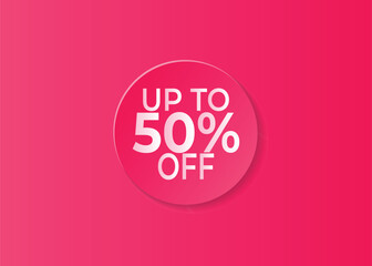 Sale Sticker round shape