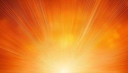 Fototapeta premium A vibrant orange gradient background with rays of sun