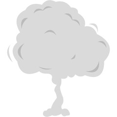 Cartoon Bomb Explosions, Smoke and Boom Blast Clouds. Clip Art Element for Game, Print and Web Design. Vector Illustration
