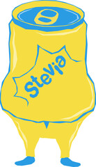 Illustration of drinks containing dangerous sugar