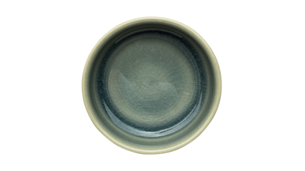 Black ceramic bowl, Empty black bowl with rough texture isolated on white background with clipping path