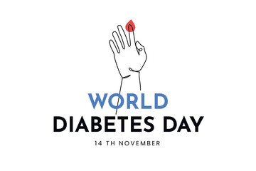 World diabetes day illustration template design