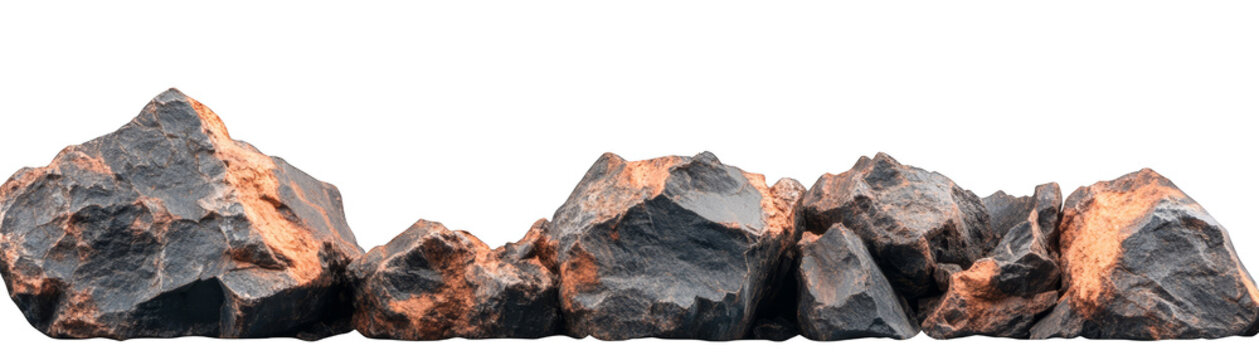 Rough Stone Texture Black Brown Rock Formation