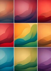 Obraz premium set of abstract backgrounds