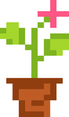 Pixel flower illustration