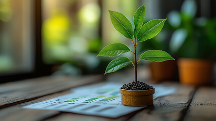 Document showing key points and goals for business growth, emphasizing a strategic planning concept.