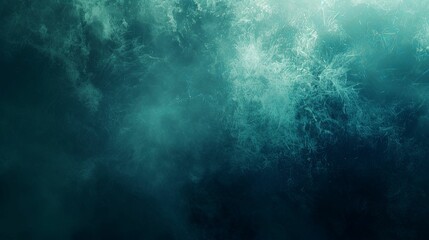 Fototapeta premium Abstract Teal and White Texture with Scratched Lines and Faded Light