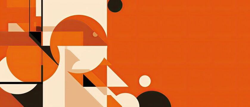 A colorful abstract painting with a lot of circles and squares