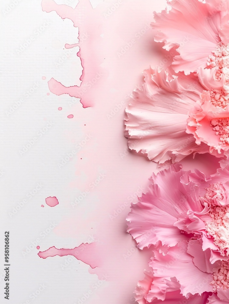Poster a soft pastel background with a delicate watercolor texture, creating a serene and calming aesthetic