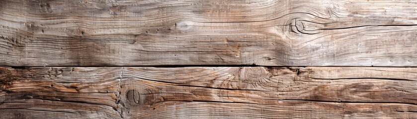 A high-resolution texture of aged, weathered wood with natural grain patterns and knots, providing a rustic and organic backdrop with generous copy space.