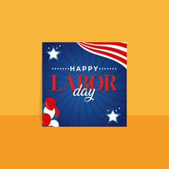 modern trend vertical poster template for american labor day celebration post media 