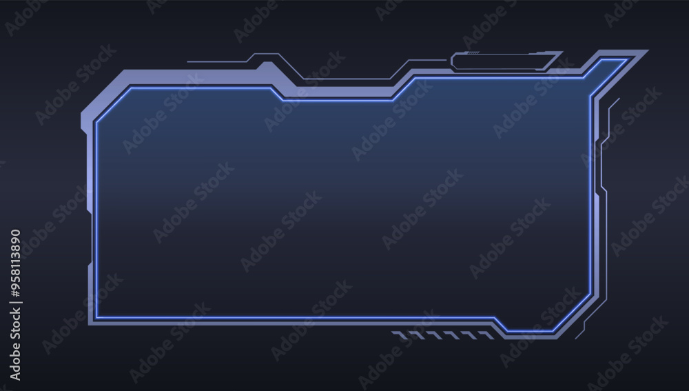 Poster abstract hud ui gui future futuristic screen system virtual design