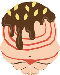 Illustration of the dangers of fast food