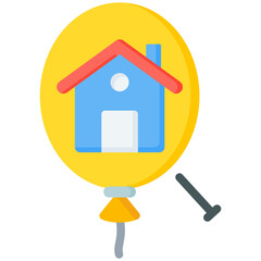 Housing Bubble Icon