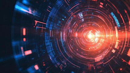 Obraz premium Abstract technology background, modern design vector illustration generative ai