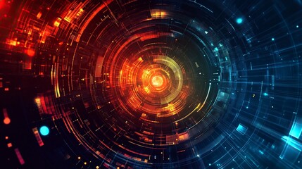 Fototapeta premium Abstract technology background, modern design vector illustration generative ai