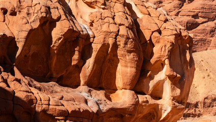 Background image of red clay in the canyon