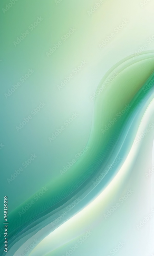 Aufkleber abstract gradient background in green and white with a hint of b