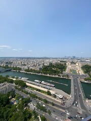 Aerial view from the eiffel tower