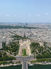 city view from eiffel tower
