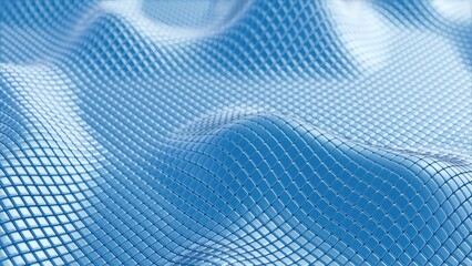 Smooth Wavy Pattern in Soft Light Blue Tones