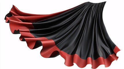 Dramatic Vampire Cape Decoration Clipart Ideal for Halloween Costume Designs and Themes