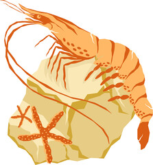 Marine world illustration