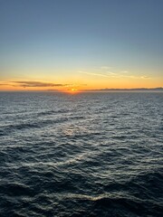 Beautiful Horizon Sunset at Sea
