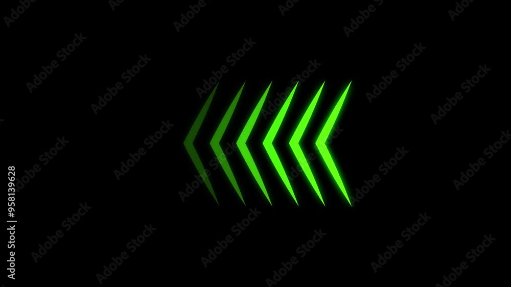 Fototapete arrow loop animation direction concept. arrow loading icon concept animation