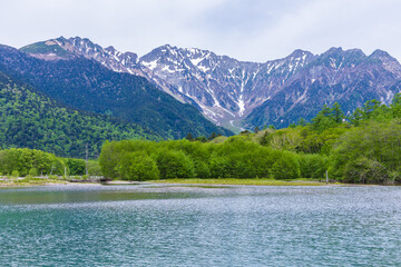 日本の風景・初夏　長野　新緑の上高地　大正池