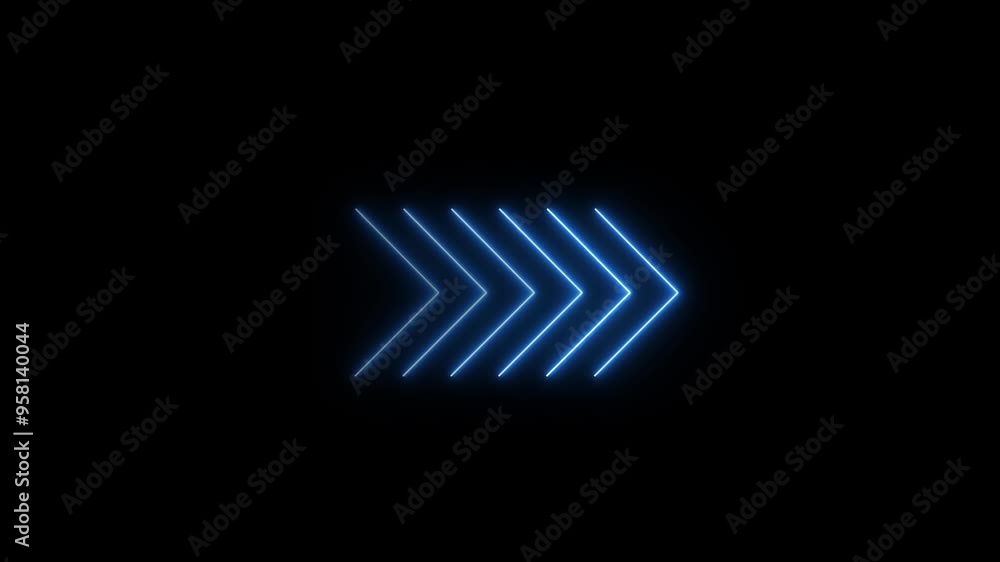 Fototapete arrow loop animation direction concept.colorful arrow icon concept.arrow direction sign animation
