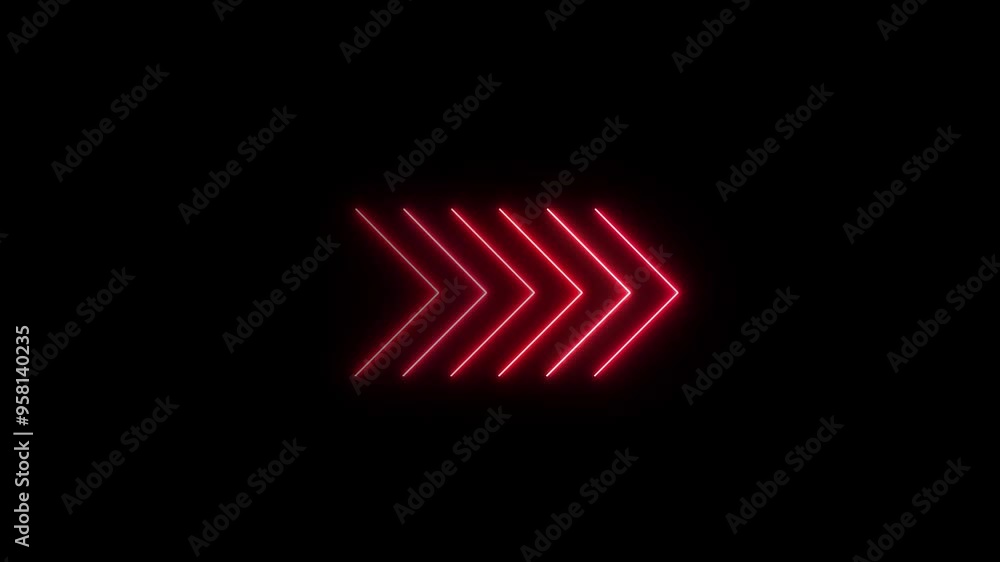 Poster arrow loop animation direction concept.colorful arrow icon concept.arrow direction sign animation