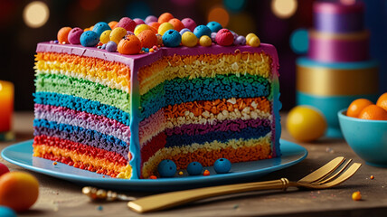 a beautiful cake for all