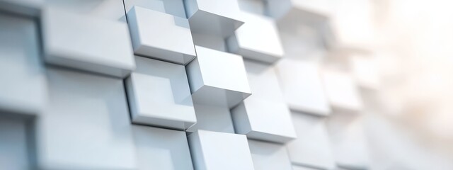  A tight shot of a textured wall, composed of square and rectangular units, accompanied by a hazy, ill-defined light source in the backdrop