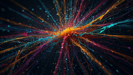 Colorful Algorithms in Motion: The Beauty of AI Neural Networks