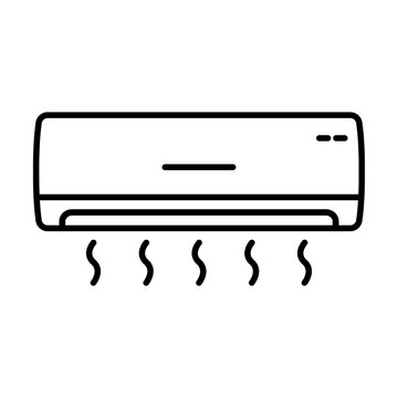 recommend clip art: Air conditioner outline icon vector for your web site design, logo, app, UI. illustration