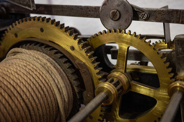 Ancient  clockwork  mechanism and gears