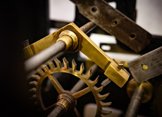 Ancient  clockwork  mechanism and gears