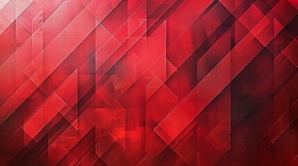 Abstract Red Geometric Pattern with Diagonal Lines