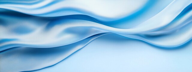 Obraz premium A tight shot of a blue-white background featuring wavy patterns at its top and base