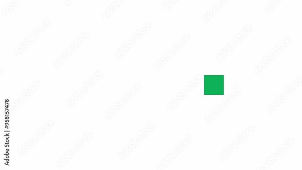 Poster square sliding from side to side loading animation. application update animated element 2d abstract 
