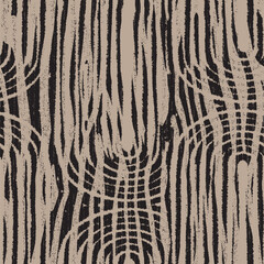 Abstract Mix Tropical Leaf, Leopard and Zebra Stripes Seamless Pattern. Vector Geometric Exotic Print