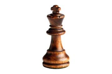 Wooden Chess King Piece