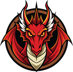 dragon head vector design